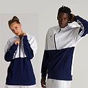 HOODED HALF ZIP PANEL SWEAT TEAM